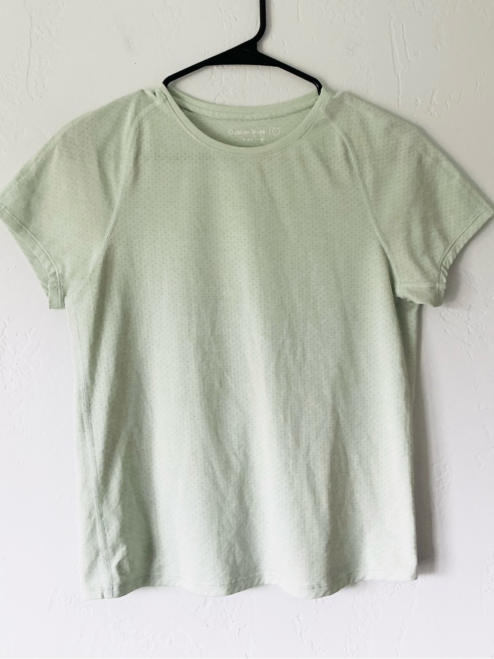Outdoor Voices Light Green Activewear Tee